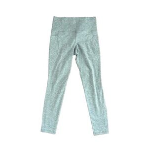 Athleta Salutation stash pocket soft luxe tight grey mixed leggings